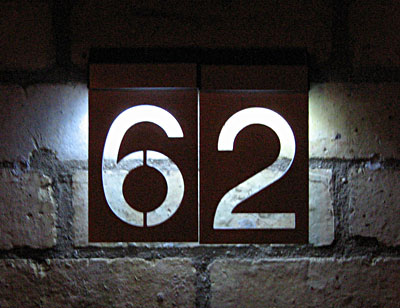 solar powered house numbers. $19.99 per number.
